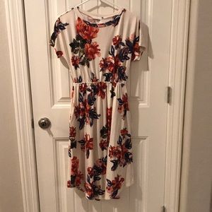 Floral midi dress